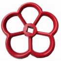 Handwiel rood aluminium