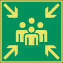 Pictogram Verzamelplaats Bordje