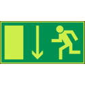 Pictogram Vluchtweg Rechtdoor