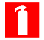 Pictogram Brandblusser 100 x 100 mm