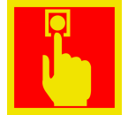 Pictogram Handmelder